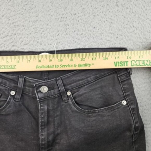 Levi’s Jeans Women’s 12 Classic Straight Dark Wash Black Mid Rise Denim Pants - Picture 3 of 11